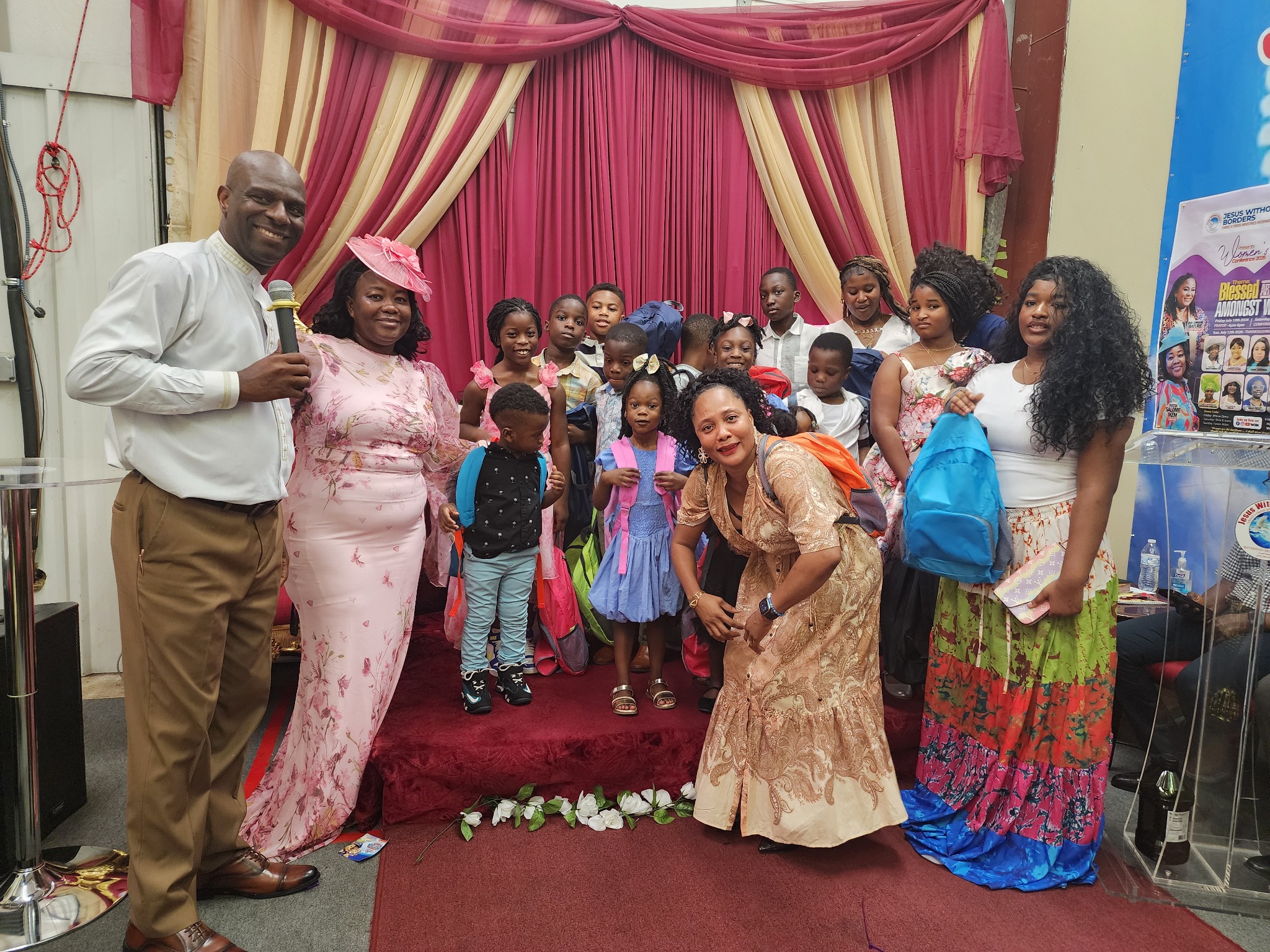 Jesus Without Borders church family gathered together in 2026